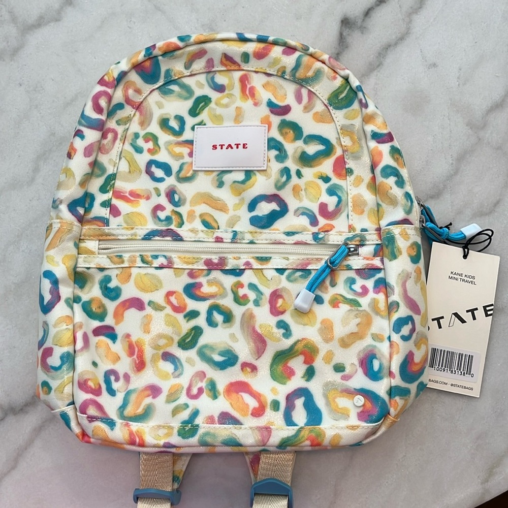 State Kane Mini Backpack (Metallic Painterly Animal)